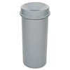 Rubbermaid Commercial Untouchable Round Funnel Top, 16.2" W/Dia, Gray, High-density Polyethylene (HDPE) RCP354800GY